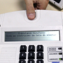 biometria sendo usado na urna eletrônica