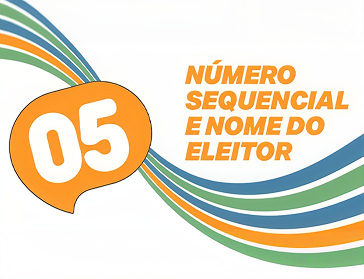 Ilustração da dica 5: número sequencial e nome do eleitor