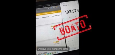 Diferença entre painéis do site Resultados durante suspensão da divulgação não indica votos sem origem