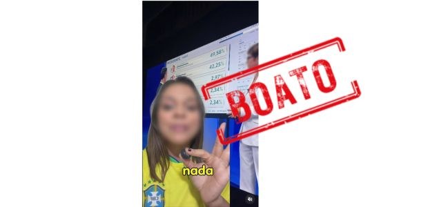 É falso que a interrupção na divulgação dos resultados tenha fraudado o resultado do 1º turno para presidente