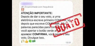 É falso que apertar a tecla “Confirma” antes da hora anule o voto; acesse o simulador e veja o passo a passo da votação