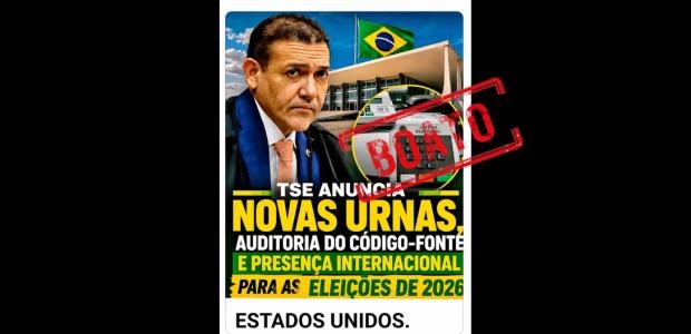 É falso que Eleições 2026 terão novas urnas; presença de observadores internacionais e abertura de código-fonte também não são novidade