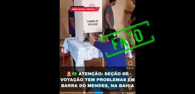 Problema na rede elétrica de local de votação em Barra do Mendes foi resolvido e eleitores votaram normalmente