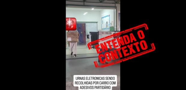 Transporte de urnas em caminhonete com adesivo partidário não comprometeu os votos