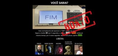 Urna eletrônica não libera “candidatos secretos” com sequência de teclas