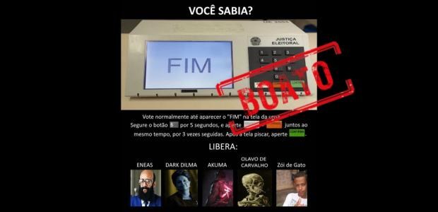 Urna eletrônica não libera “candidatos secretos” com sequência de teclas
