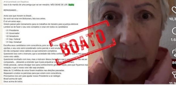 Voto nulo ou em branco para outros cargos não anula voto para presidente