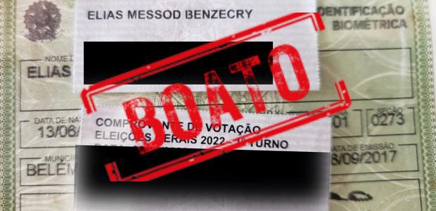 Comprovante de votação do segundo turno foi entregue por engano a eleitor de Belém (PA), que não votou duas vezes