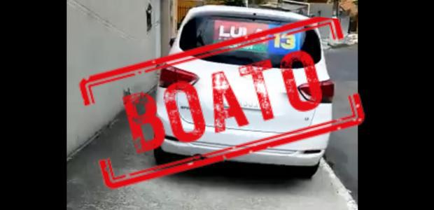 É falso que carros com adesivo de candidato à Presidência e credenciais de acesso livre sejam do TRE-RJ