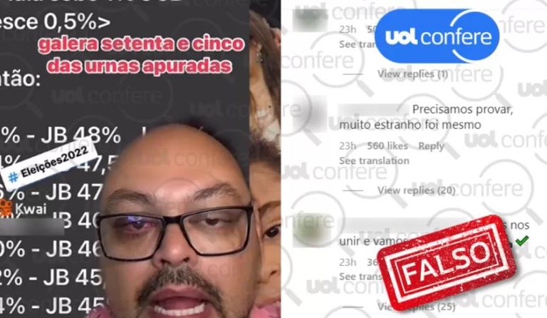 É falso que virada de candidato à Presidência foi "ditada por algoritmo", como diz post