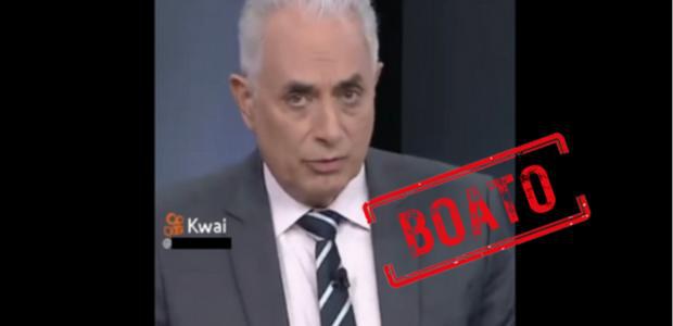 É mentira que William Waack denunciou fraude nas urnas eletrônicas