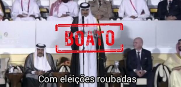 Emir do Qatar não mencionou eleições brasileiras na abertura da Copa do Mundo de 2022