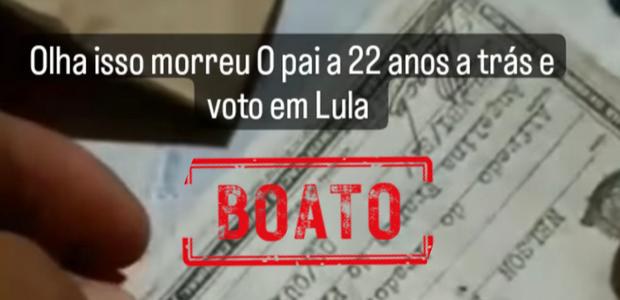 Homem falecido há 22 anos não votou nas Eleições Gerais de 2022