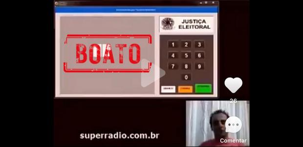 Homem mente ao afirmar que urna foi programada para favorecer candidata à Presidência nas Eleições 2014