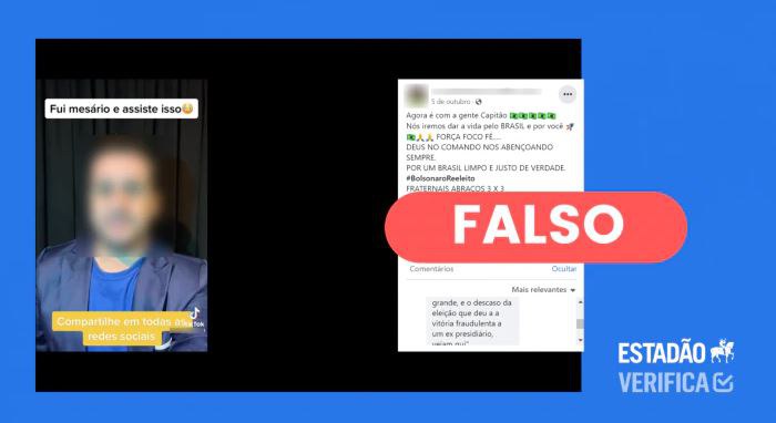 Não é verdade que mesário pode votar em nome da eleitora ou eleitor