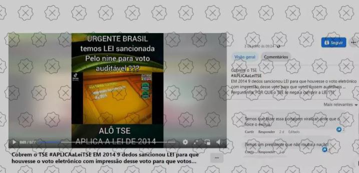 Não é verdade que o TSE se nega a cumprir lei que determina impressão do voto