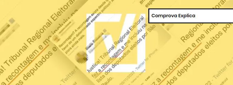 Retotalização de eleição proporcional em SP não é a mesma coisa que recontagem de votos