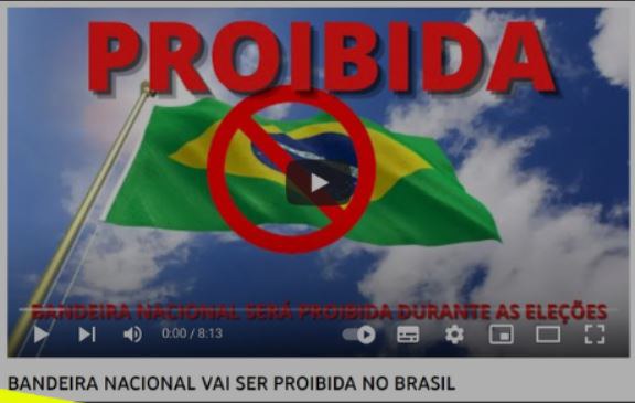 Uso da bandeira do Brasil não vai ser proibido durante a campanha eleitoral