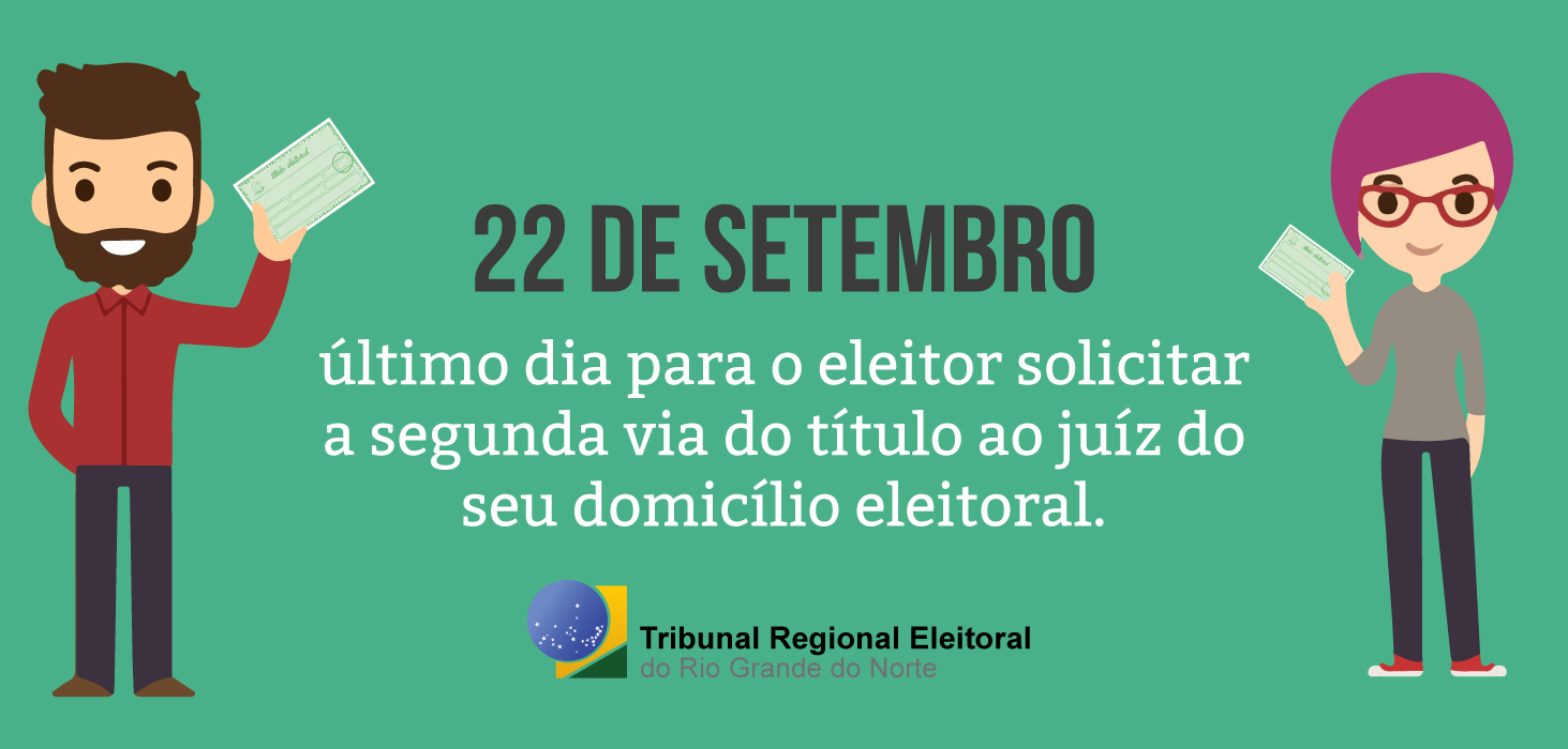 2ª via do titulo de eleitor pode ser requerida até quinta (22)