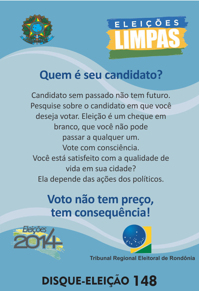 Banner Campanha Vote Certo, vote consciente 4