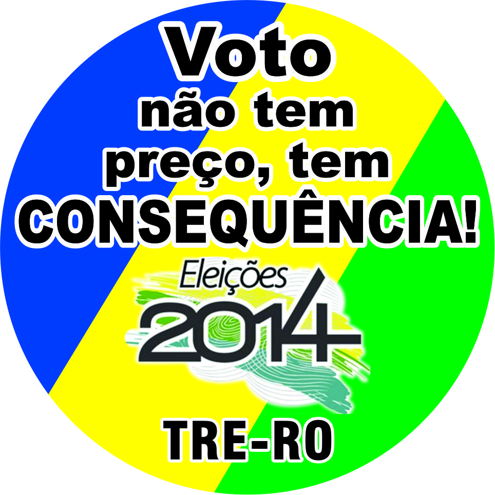 Boton Campanha Vote Certo, vote consciente 1