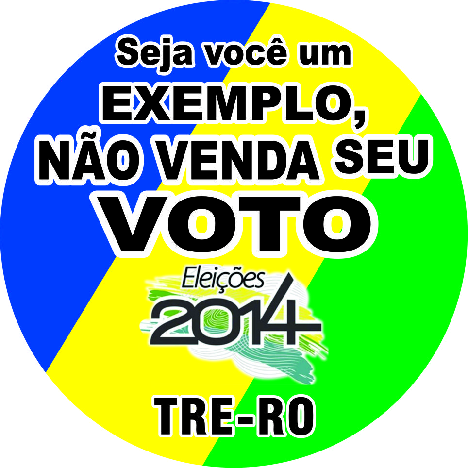 Boton Campanha Vote Certo, vote consciente 2