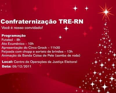 TRE/RN Cartaz convite confraternização