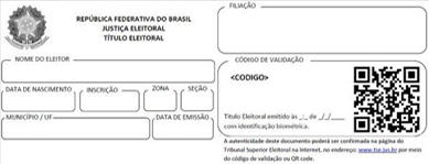 Título de eleitor com inclusão do nome social