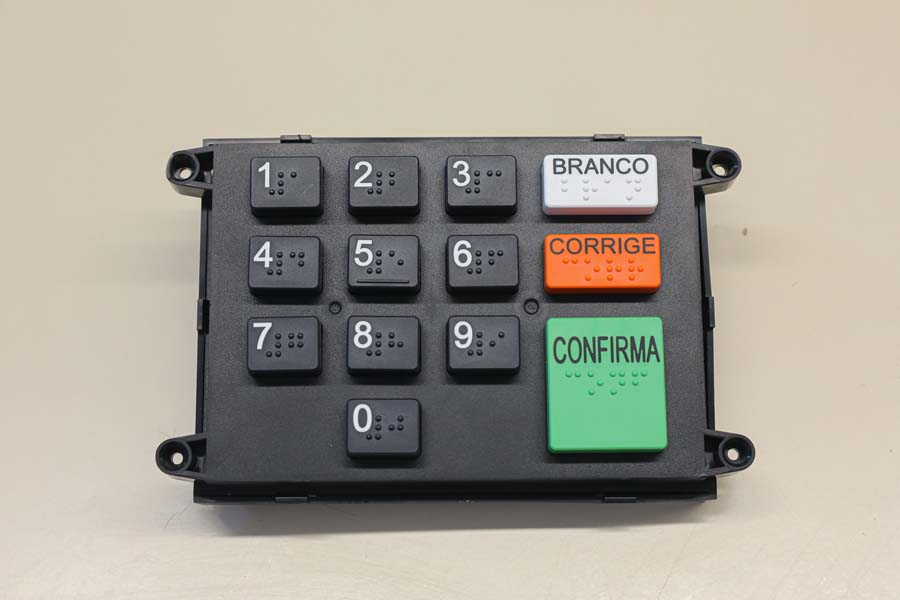 Teclado do terminal da Urna